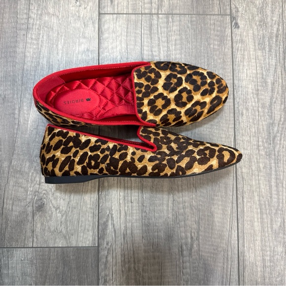 Birdies Animal Print Loafers with Vibrant Red Lining - Picture 7 of 7